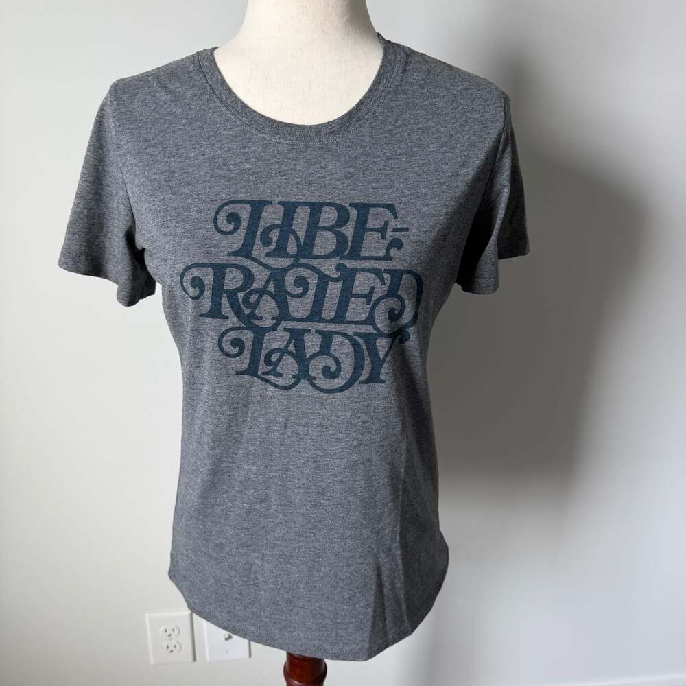 The Bee & The Fox Liberated Lady Graphic T-Shirt Size L